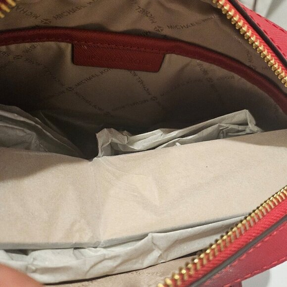 Michael Kors Jet Set Large Saffiano Leather Crossbody Bag - Picture 7 of 9